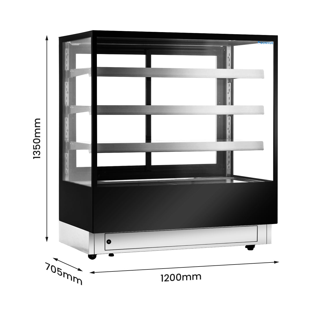 Image of Bonvue CL1200-3S Elite Cold Displays with 3 shelves