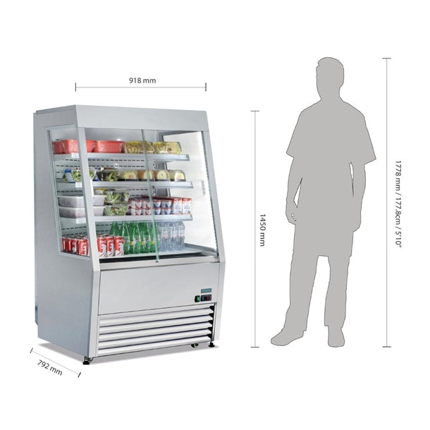 Image of Polar CM287-A G-Series Multideck Display Fridge - 390Ltr 918mm