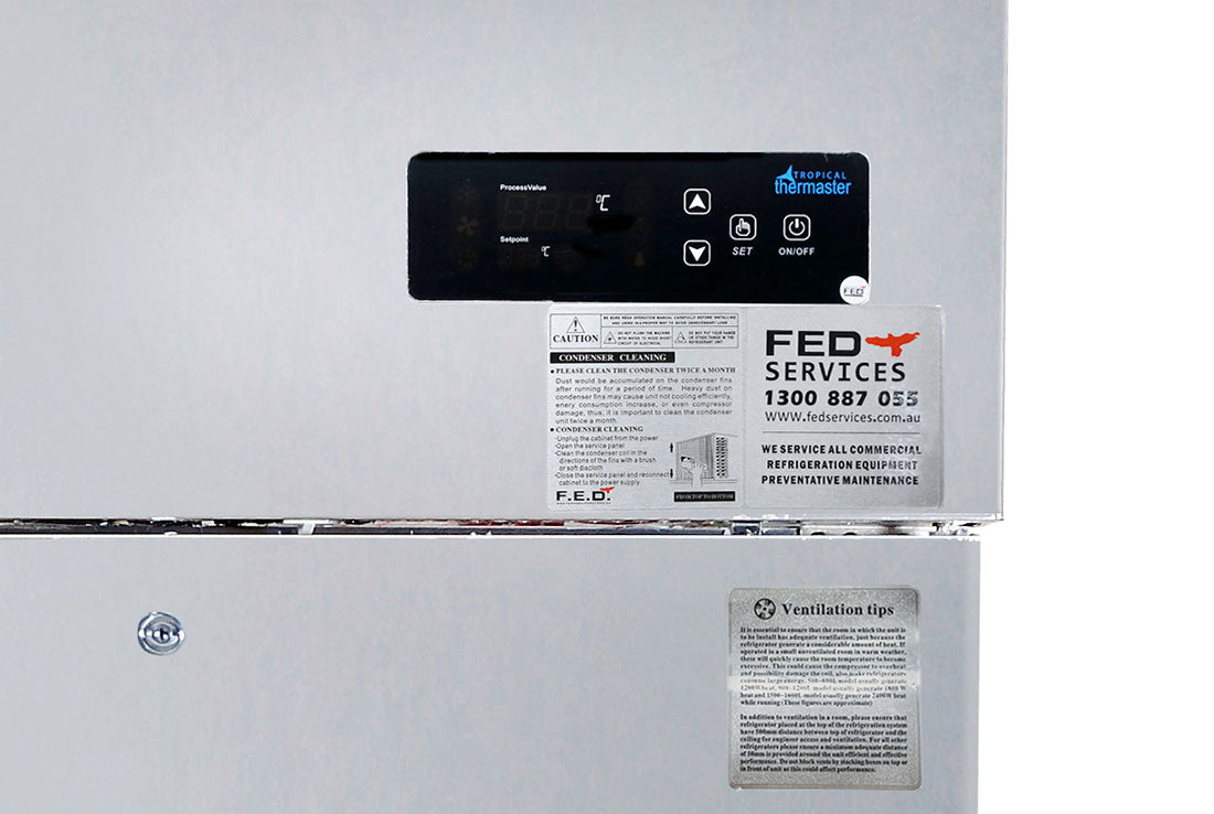 Image of Thermaster SUF1500 Three Door SS Upright Storage Freezer