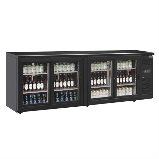 Image of Polar U-Series Back Bar Counter - 4 Door