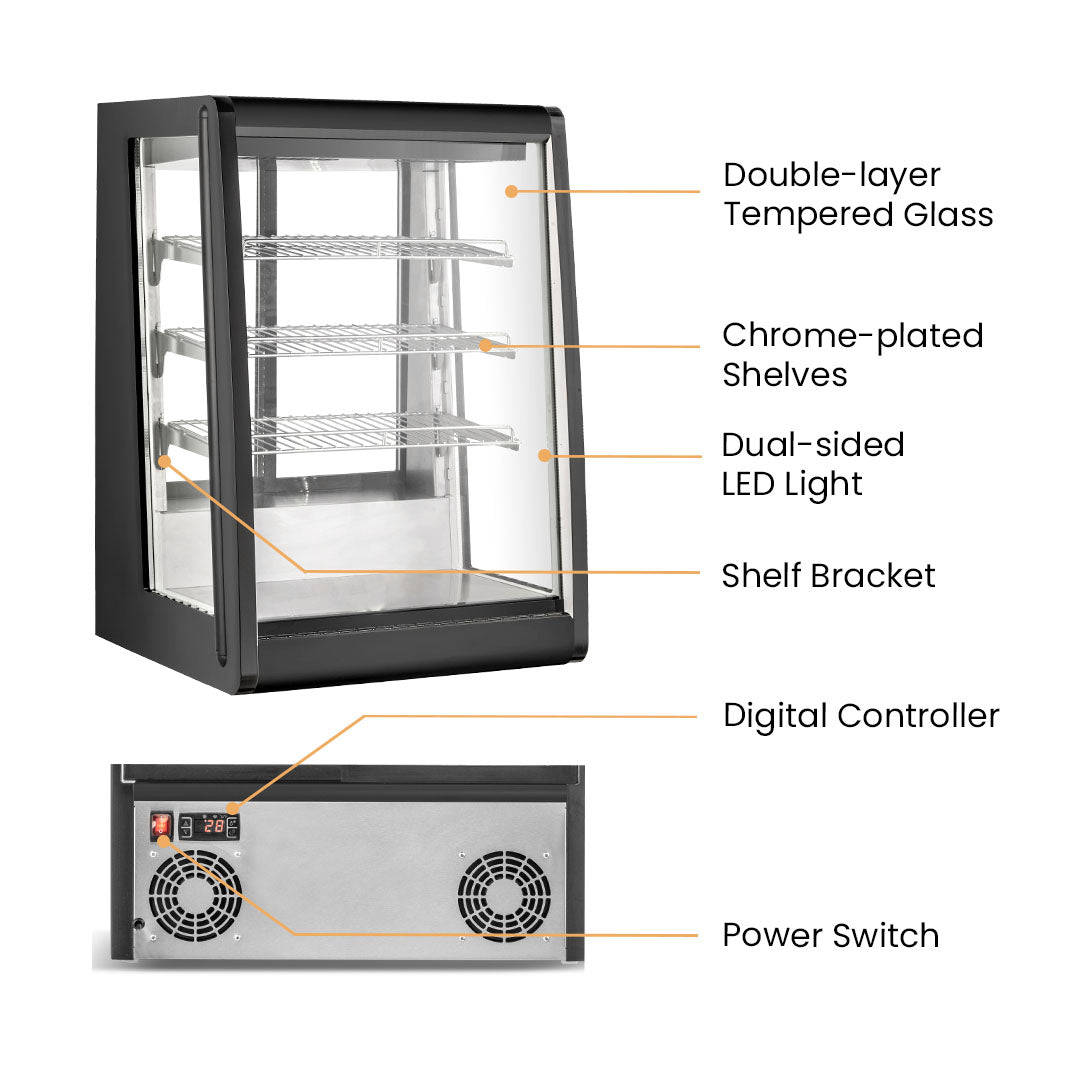Image of Bonvue CTA-146 Chilled Angled Counter-Top Food Display