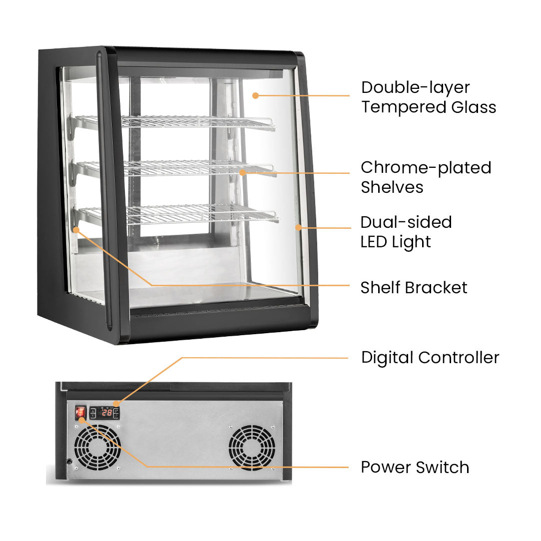 Image of Bonvue CTA-246 Chilled Angled Counter-Top Food Display