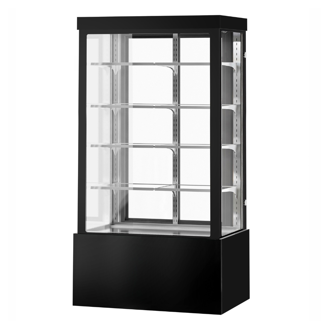 Image of Bonvue CVS120-4B Noir Grand 1200mm 4 Shelves Square Cake Display Cabinet