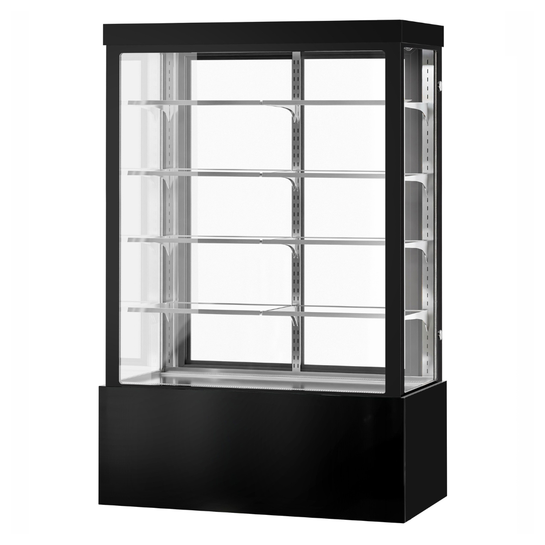 Image of Bonvue CVS150-4B Noir Grand 1500mm 4 Shelves Square Cake Display Cabinet