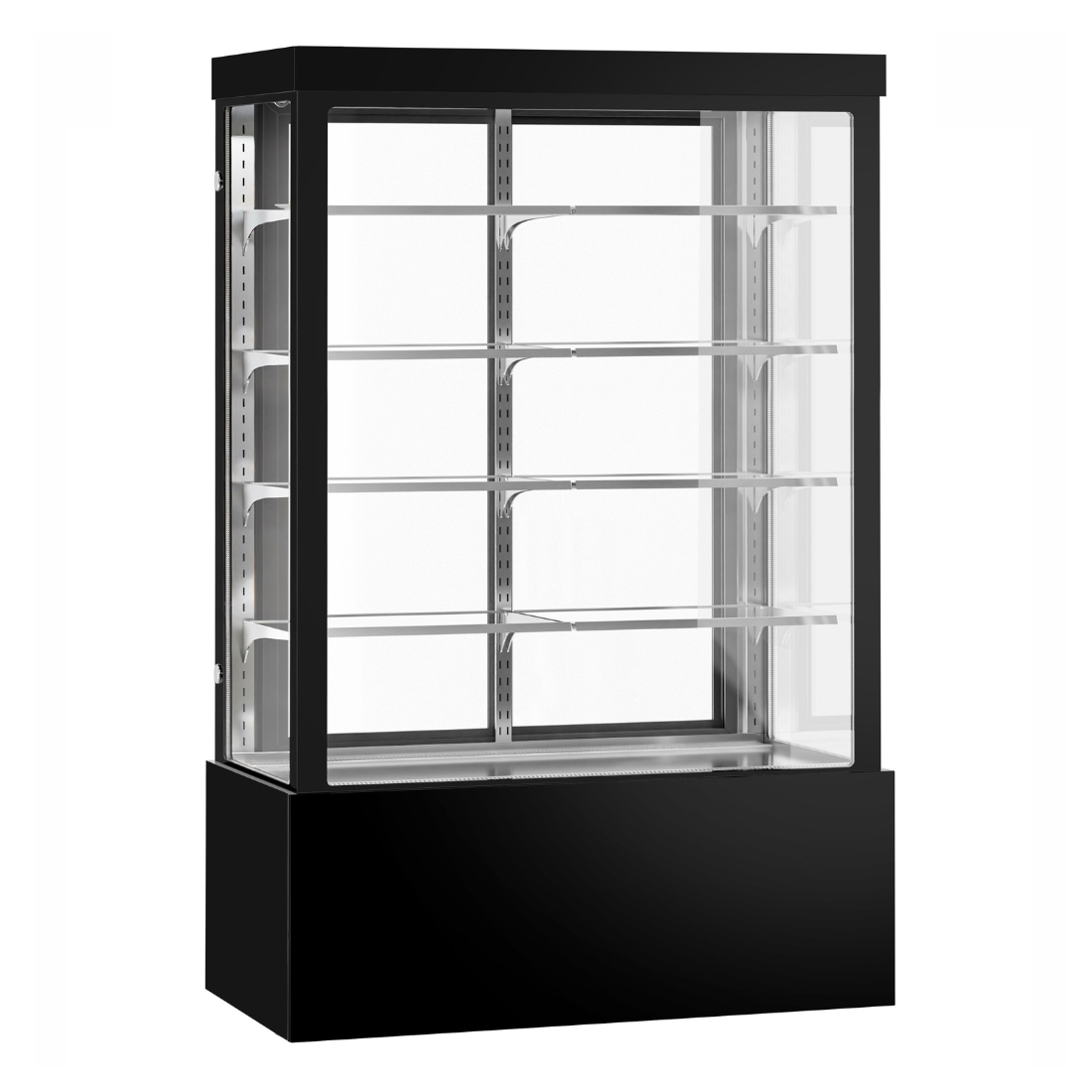 Image of Bonvue CVS150-4B Noir Grand 1500mm 4 Shelves Square Cake Display Cabinet