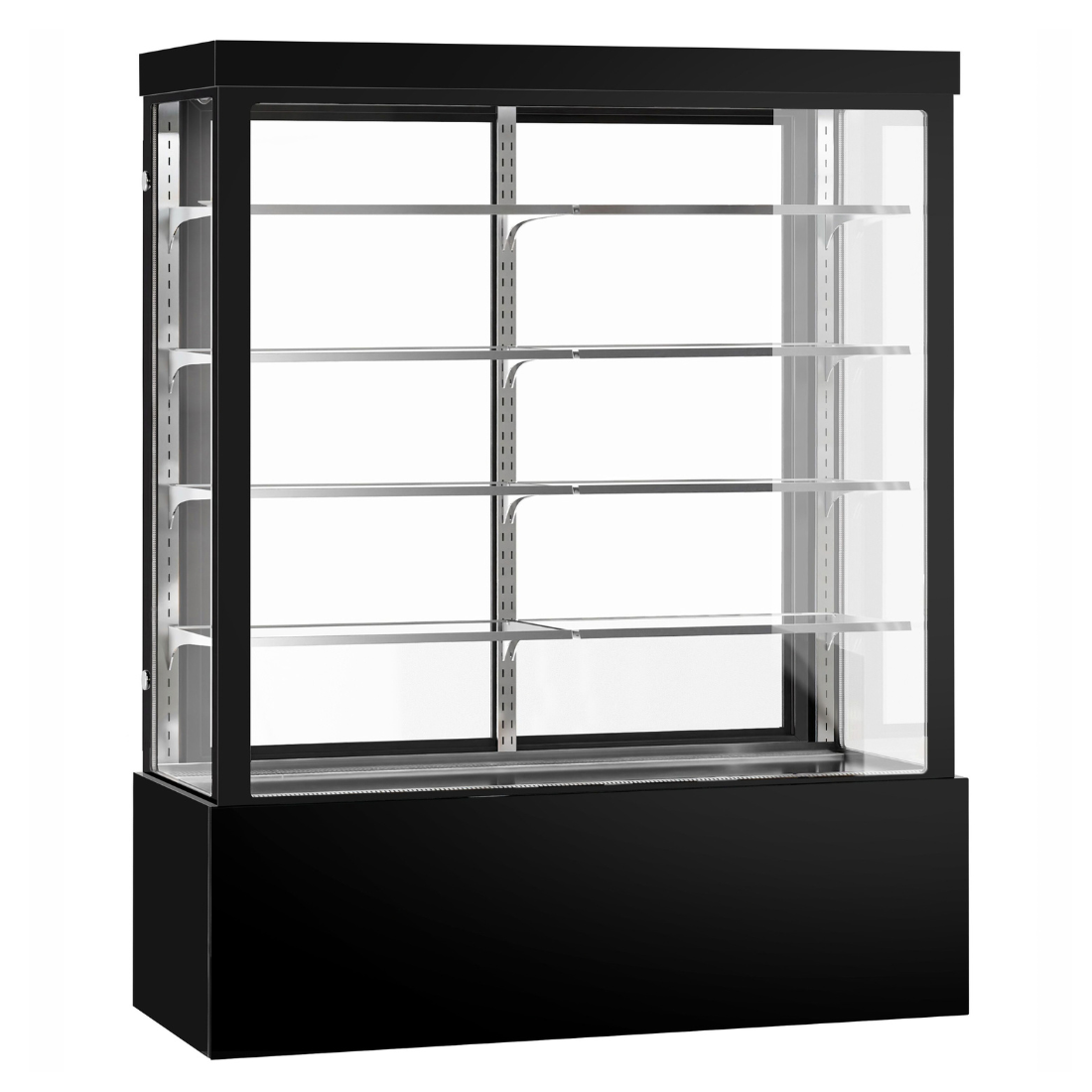 Image of Bonvue CVS180-4B Noir Grand 1800mm 4 Shelves Square Cake Display Cabinet