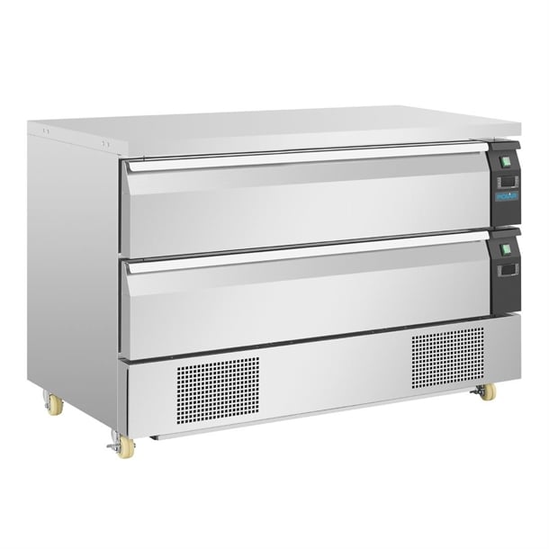Image of Polar U-Series Double Drawer Counter Fridge Freezer 6xGN