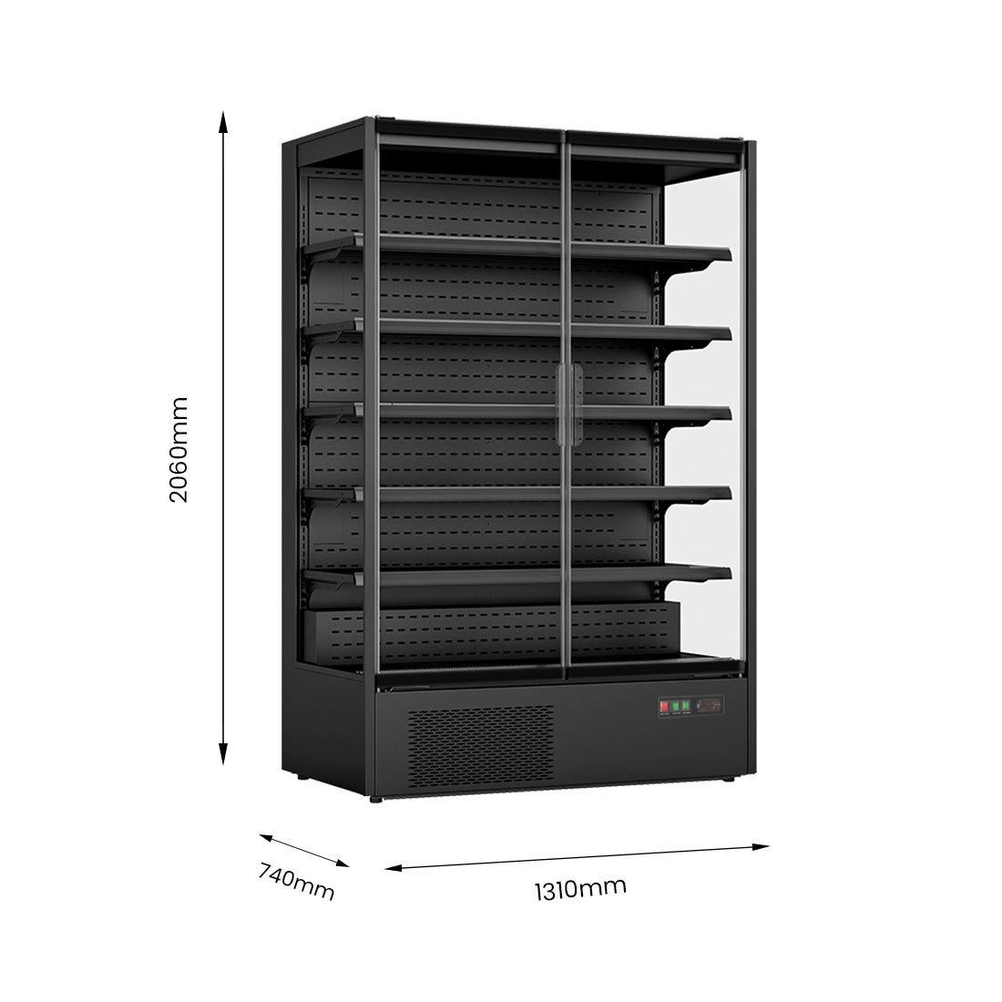 Image of Thermaster DC-125B Supermarket Panorama 2 Door Chiller Display