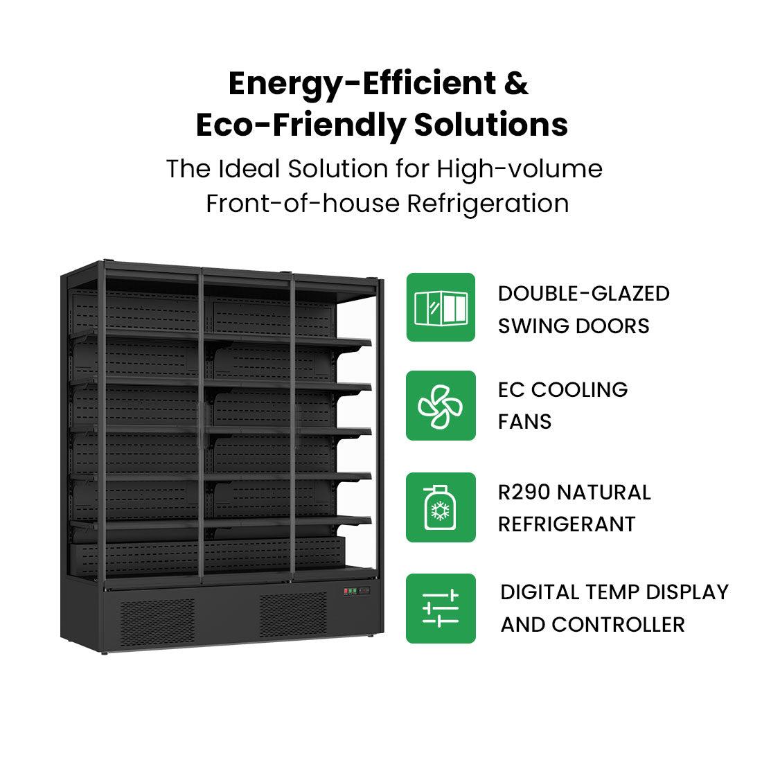 Image of Thermaster DC-187B Supermarket Panorama 3 Door Chiller Display