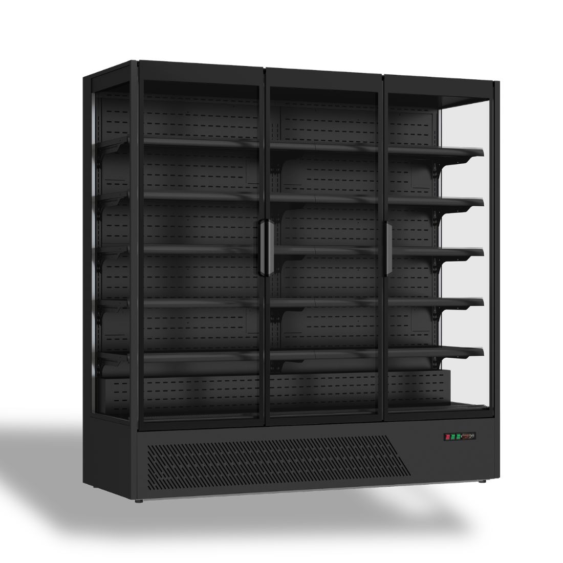 Image of Thermaster DC-187BS 3 Frameless Glass Door Multideck Display Fridge