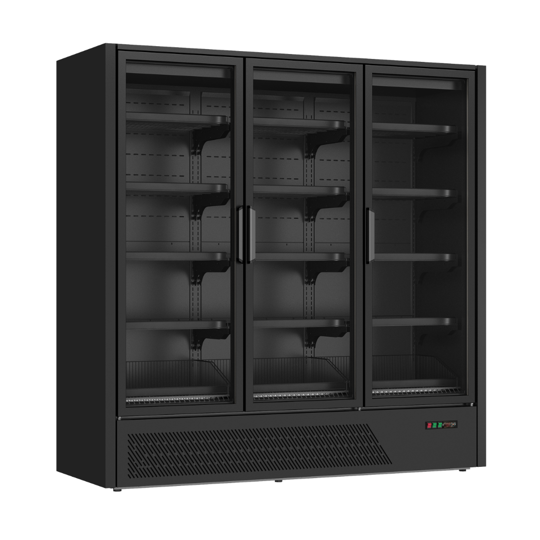 Image of Thermaster DC-187BT 3 Aluminium-Framed Glass Door Multideck Display Freezer