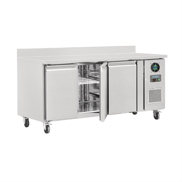 Image of Polar U-Series Triple Door Counter Freezer with Upstand 417Ltr