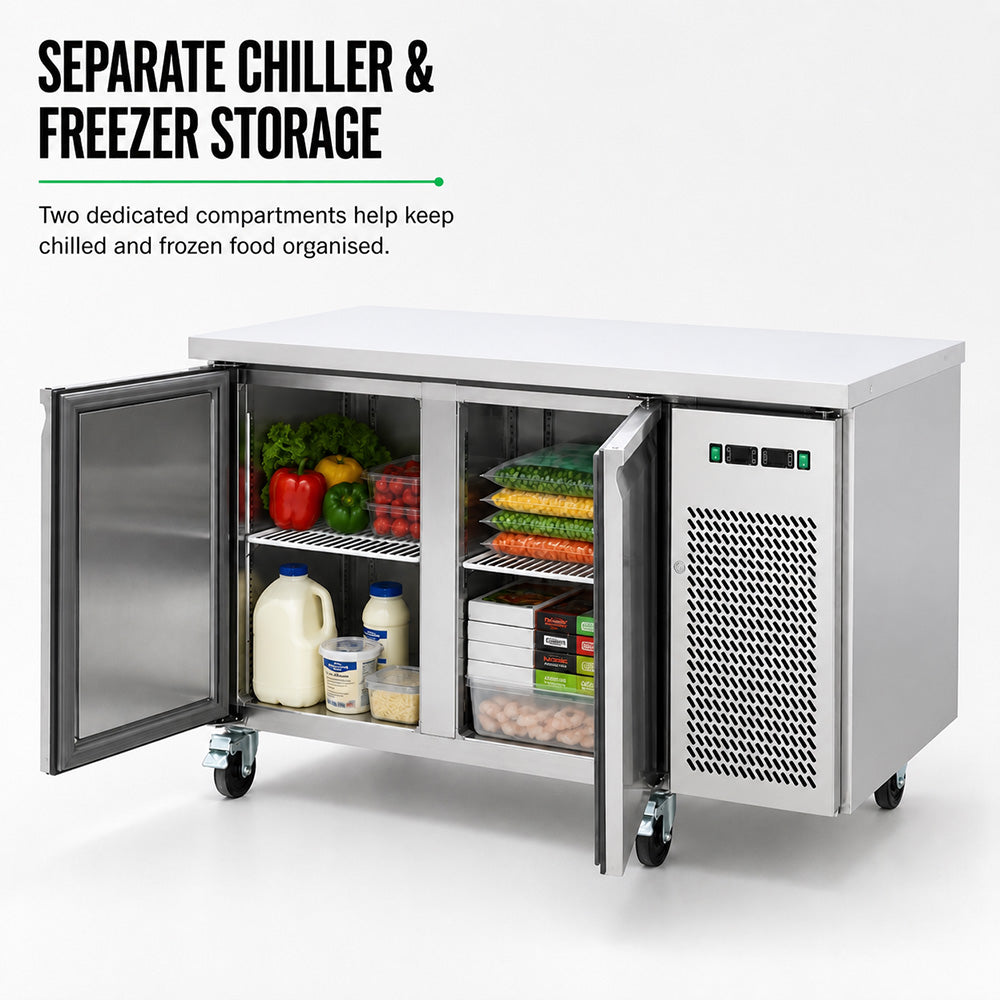 Image of Thermaster GN2100DT Dual-Temperature GN Counter Refrigerator