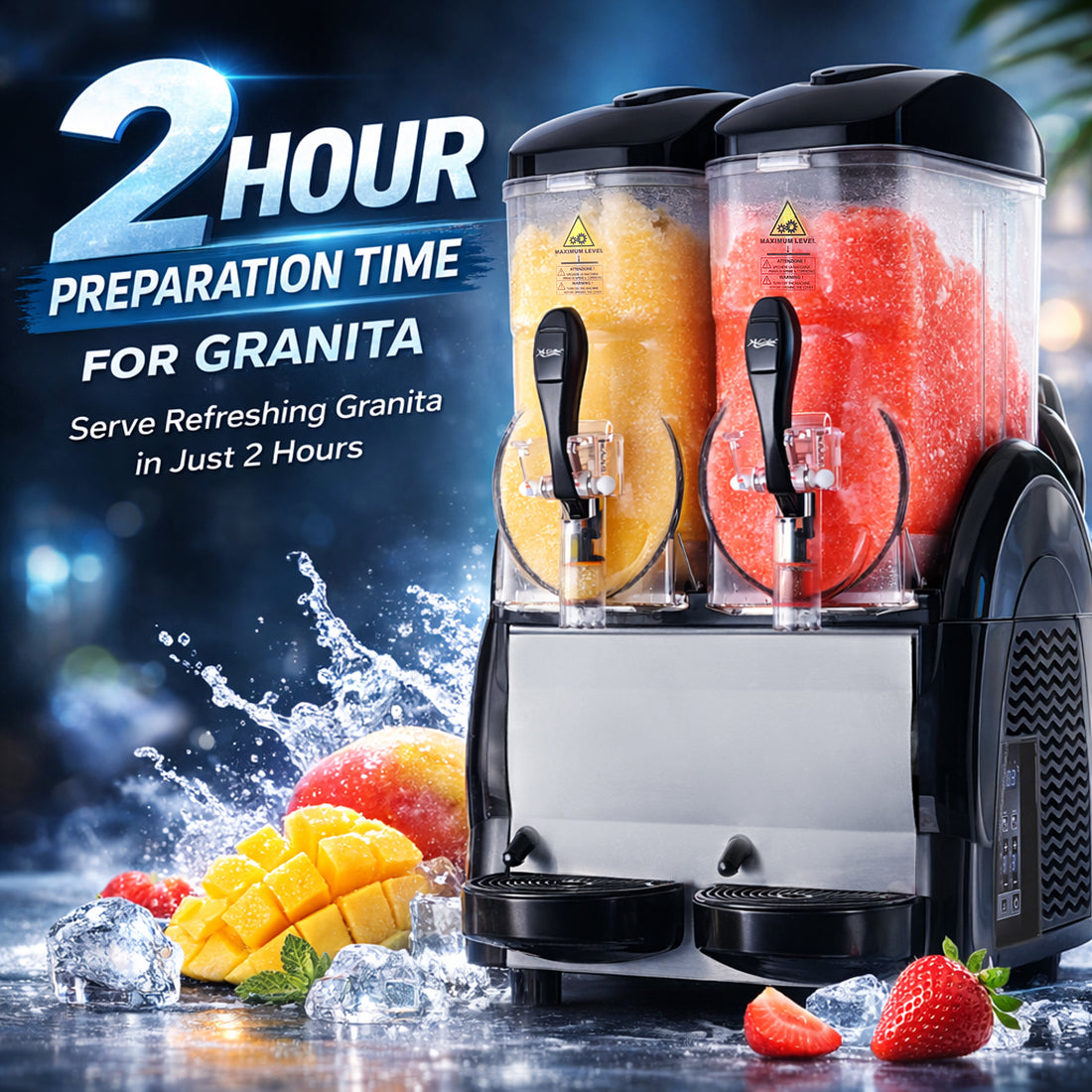 Image of Benchstar FABIGANI-2S Double 12 Litre Granita & Slushy Machine
