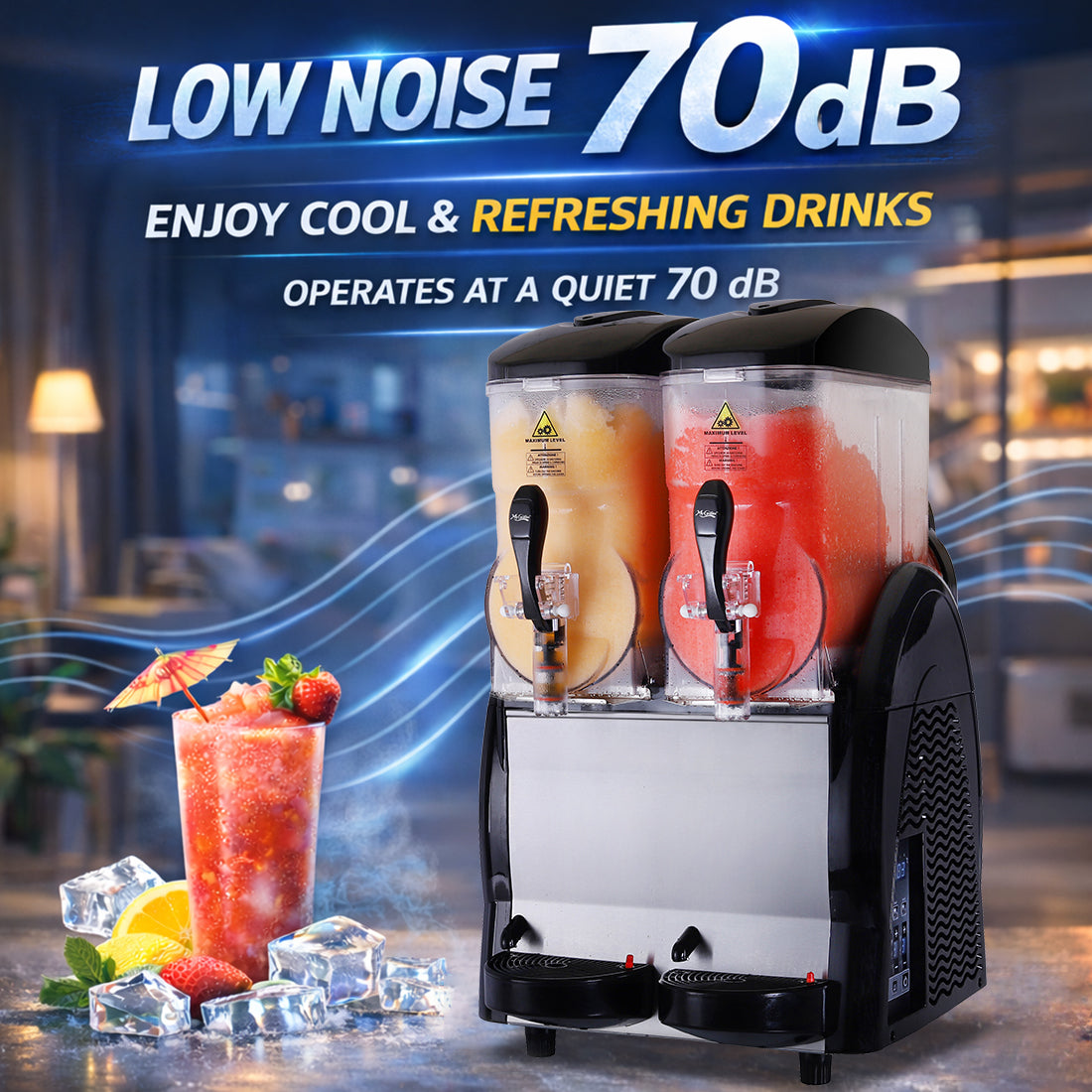 Image of Benchstar FABIGANI-2S Double 12 Litre Granita & Slushy Machine