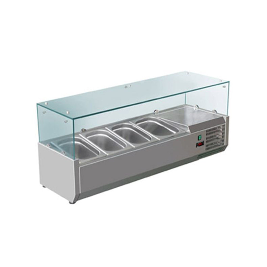 Image of FED-X XVRX1200/380 Flat Glass Salad Bench