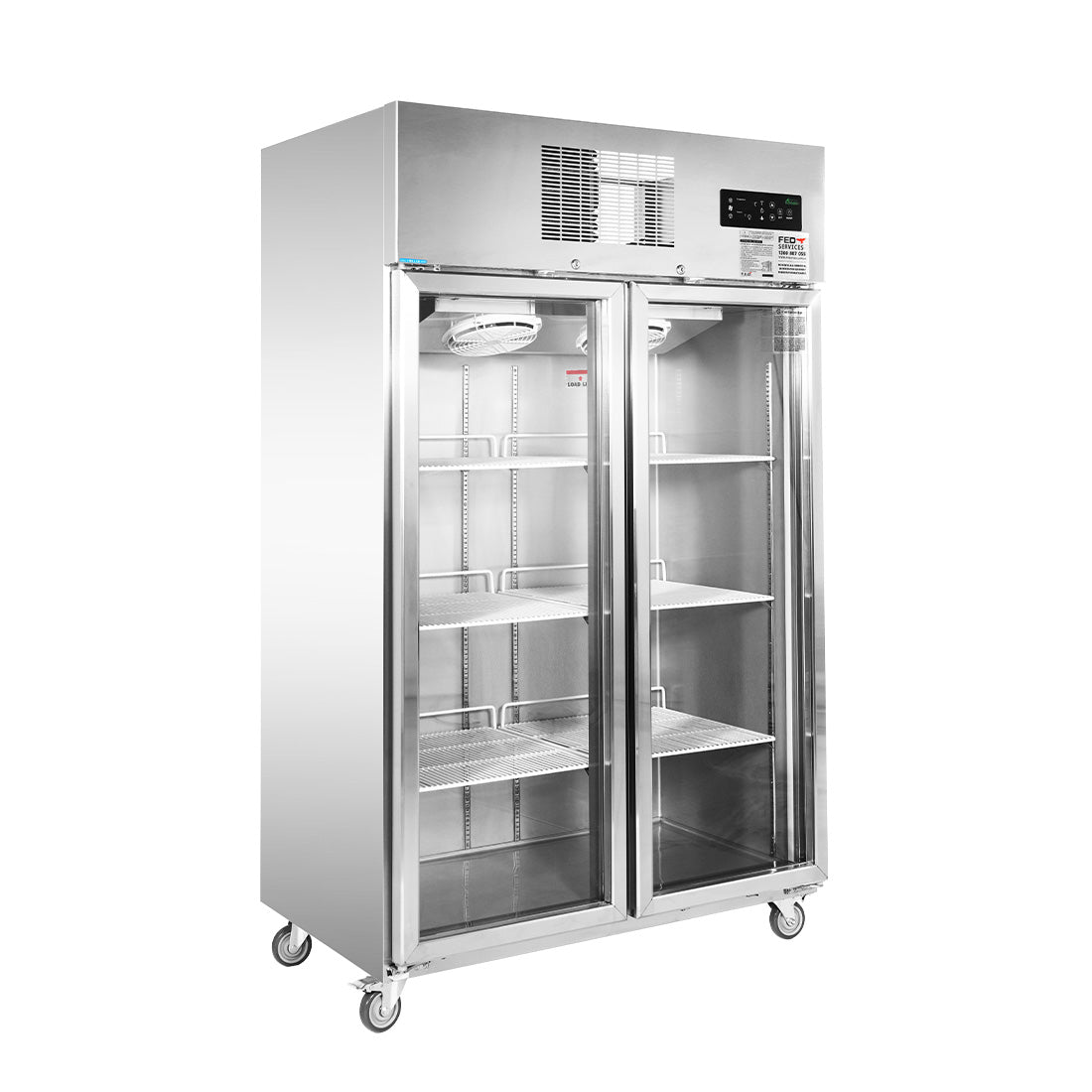 Image of Thermaster SUCG1000 Double Door Upright Display Fridge