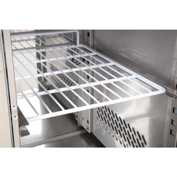 Image of Polar UA109-A U-Series 2 Door & 2 Drawer Counter Fridge