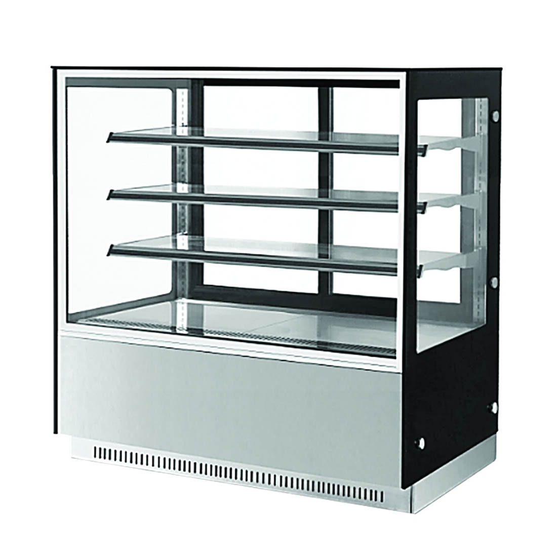 Image of Bonvue GAN-1800RF3 Modern 3 Shelves Cake or Food Display