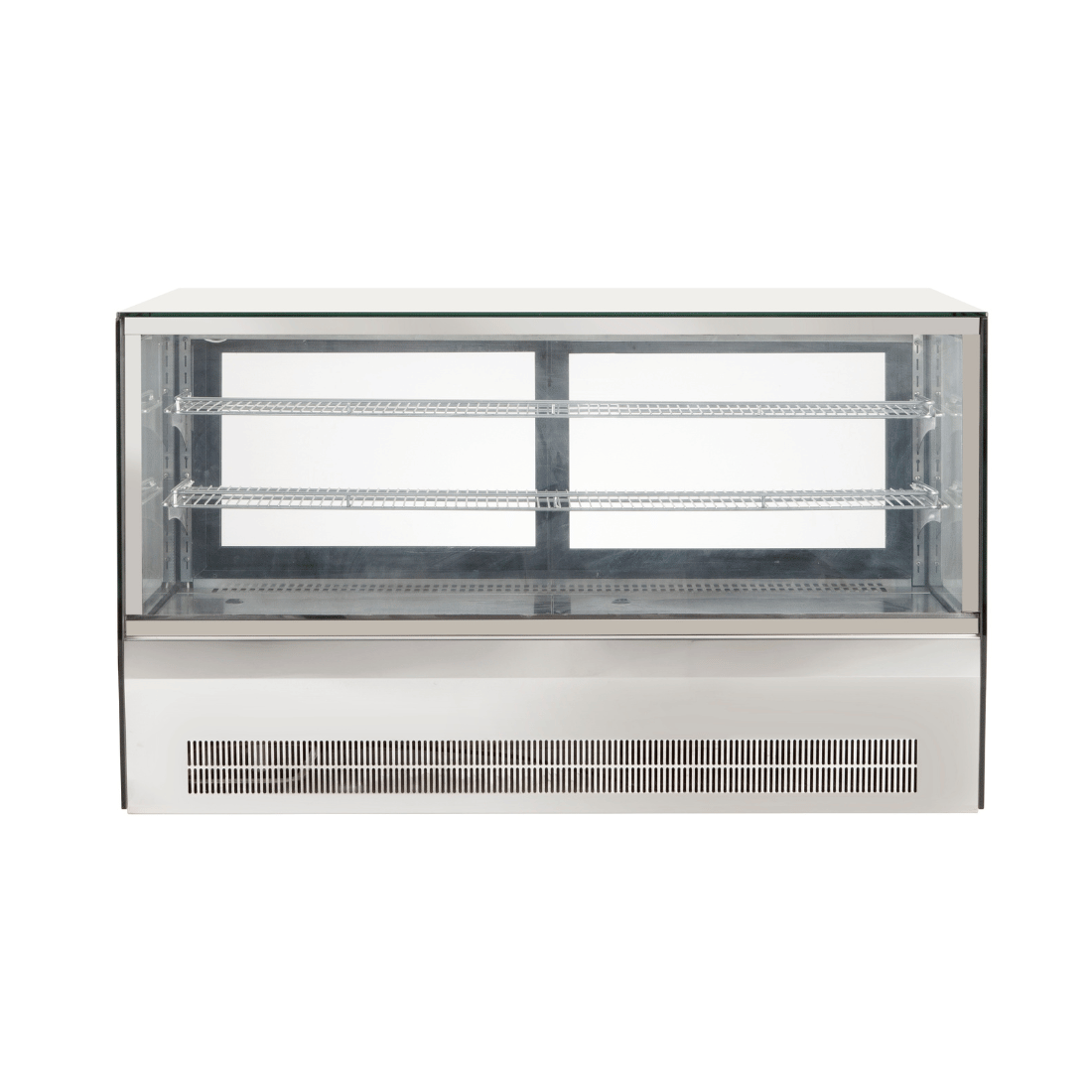 Image of Bonvue GN-1200RT Counter top square 2 Shelves Glass cold food display