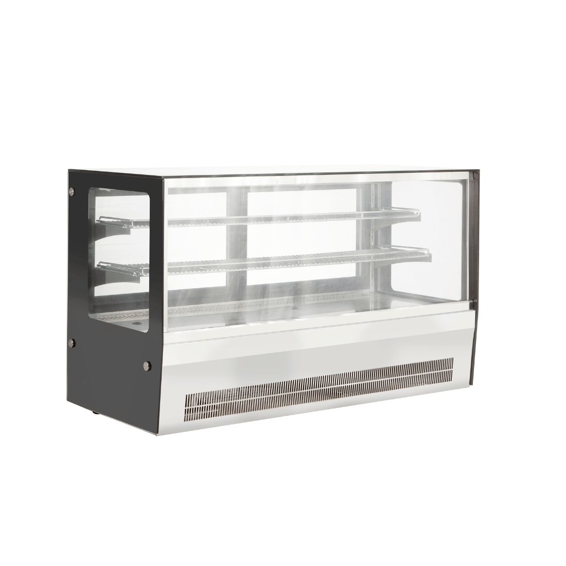 Image of Bonvue GN-1200RT Counter top square 2 Shelves Glass cold food display