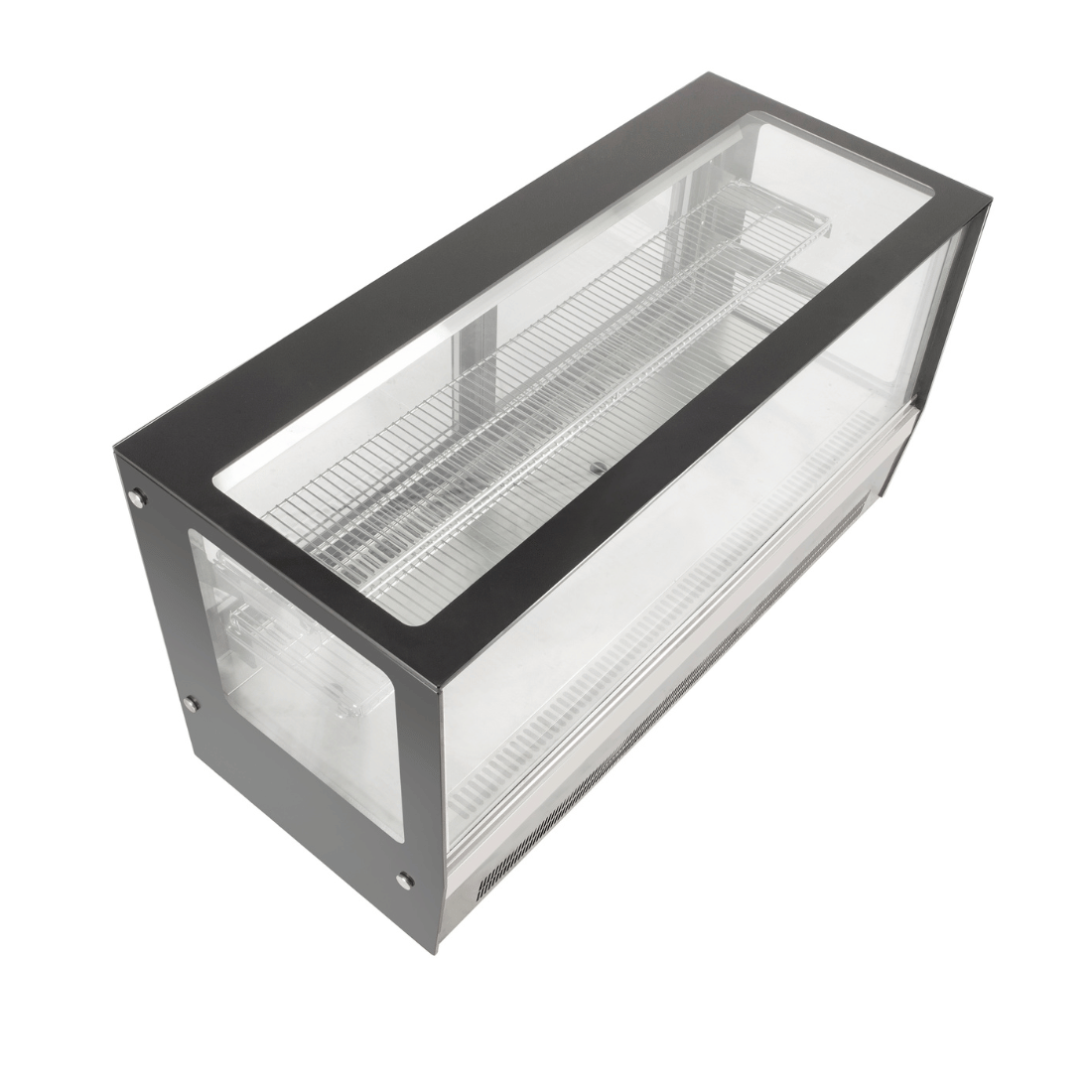 Image of Bonvue GN-1200RT Counter top square 2 Shelves Glass cold food display