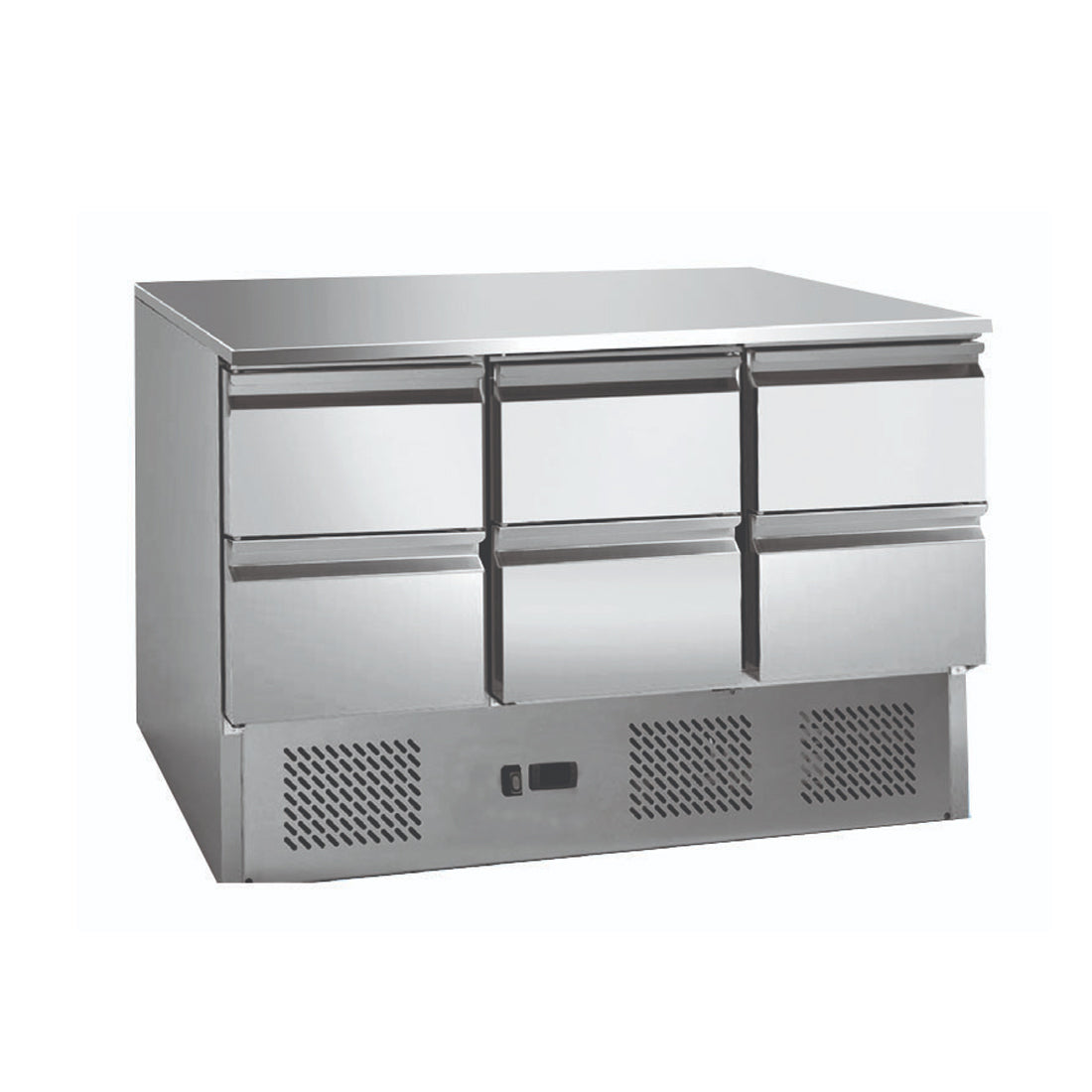 Image of Thermaster GNS1300-6D 6 drawers S/S Compact Workbench Fridge