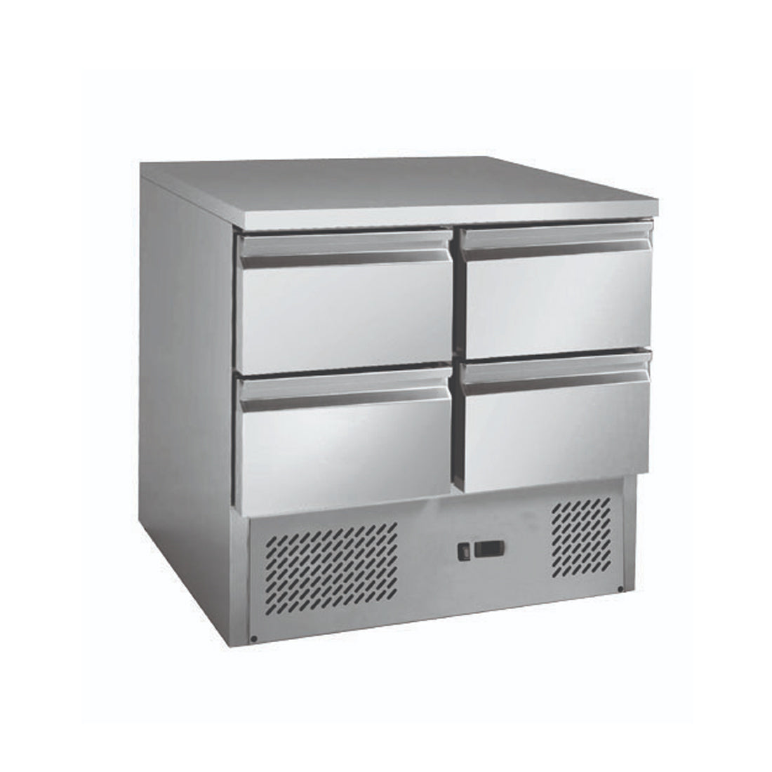 Image of Thermaster GNS900-4D Stainless steel 4-Drawers Compact Workbench Fridge
