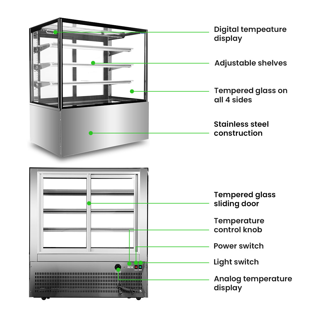 Image of Bonvue H-SF840V Heated Display Cabinet