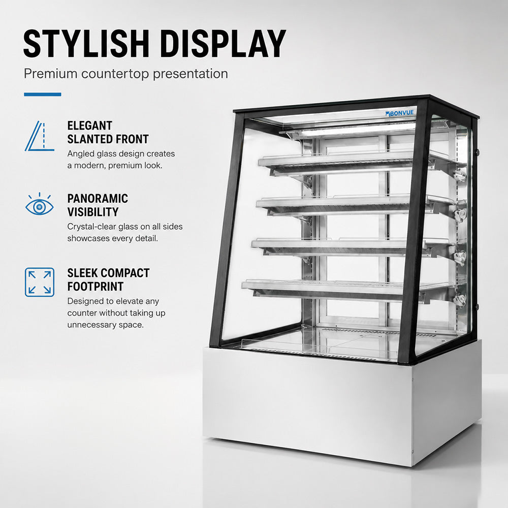 Image of Bonvue H-SLP830C Deluxe Heated Display Cabinet