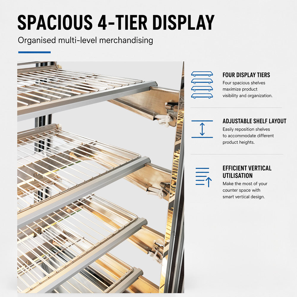 Image of Bonvue H-SLP840C Deluxe Heated Display Cabinet