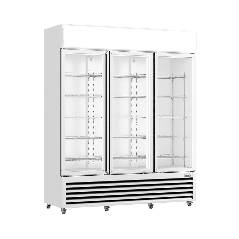 Image of Thermaster Three Glass Door Colourbond Upright Drink Fridge LG-1203P