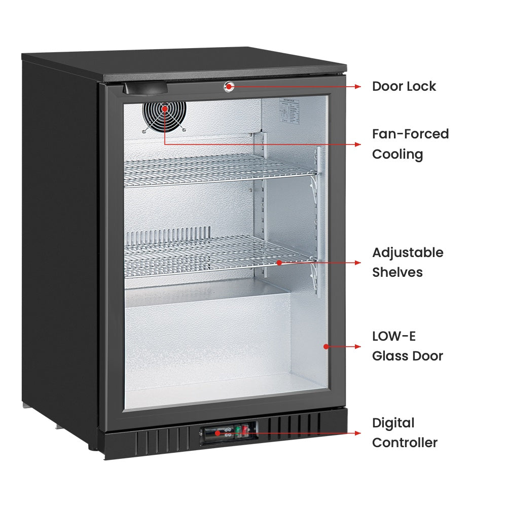 Image of Thermaster LG-138HC Under Bench single door Bar Fridge/Cooler