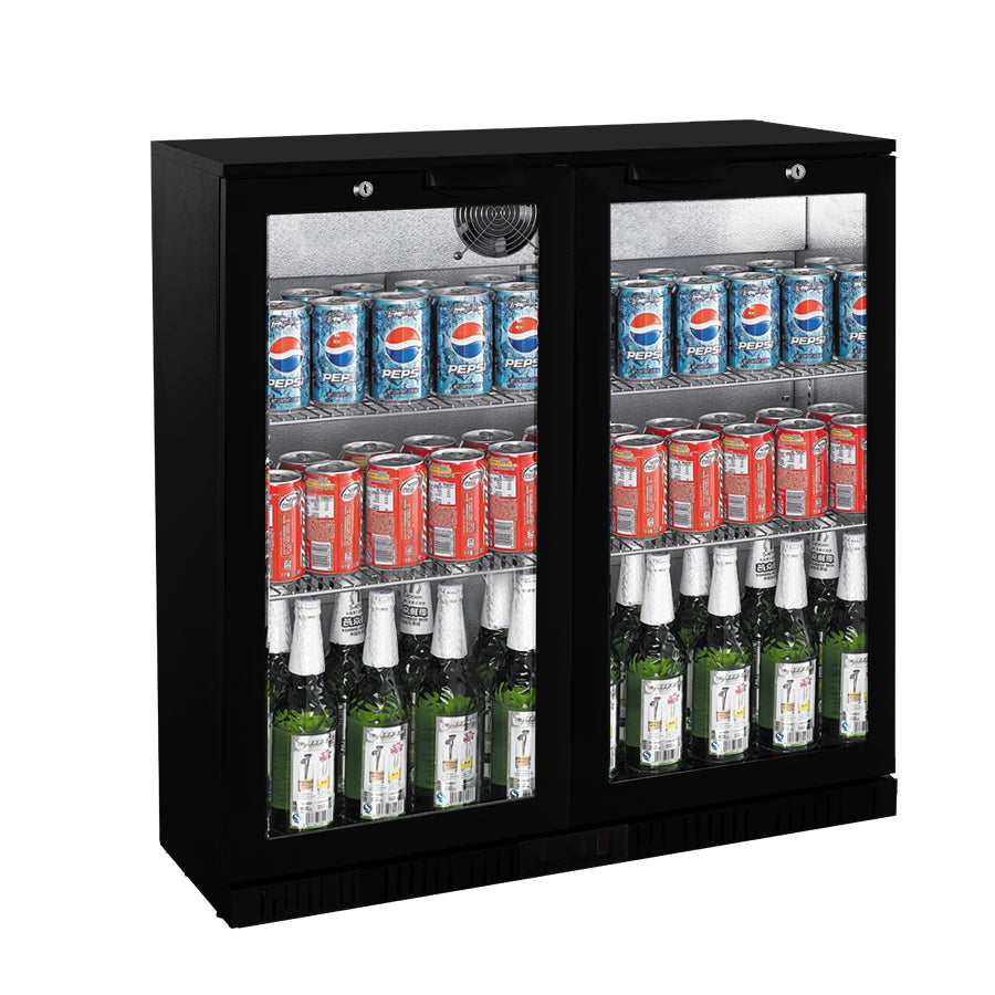 Image of Thermaster LG-208HC Under Bench Two Door Bar Fridge/Cooler