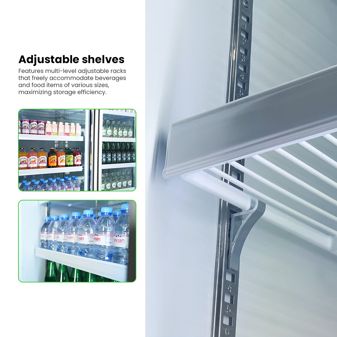 Image of Thermaster LG-1000GBM Double Door Supermarket Fridge
