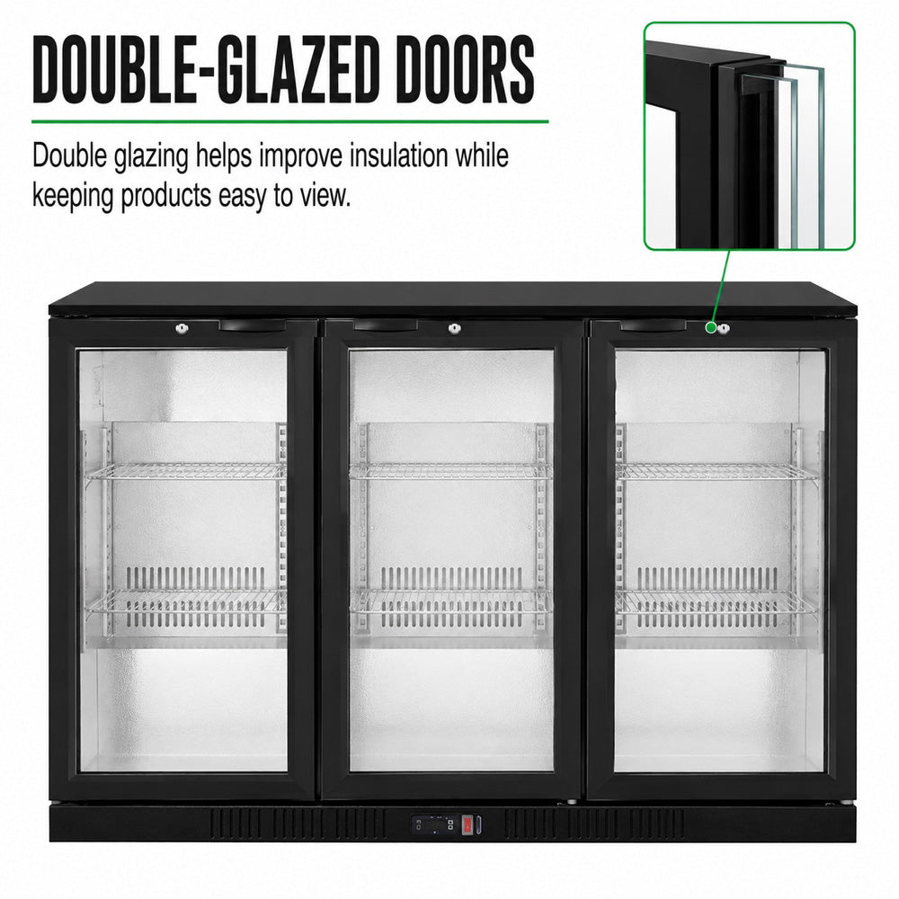 Image of Thermaster LG-330HC Under Bench Three Door Bar Fridge/Cooler