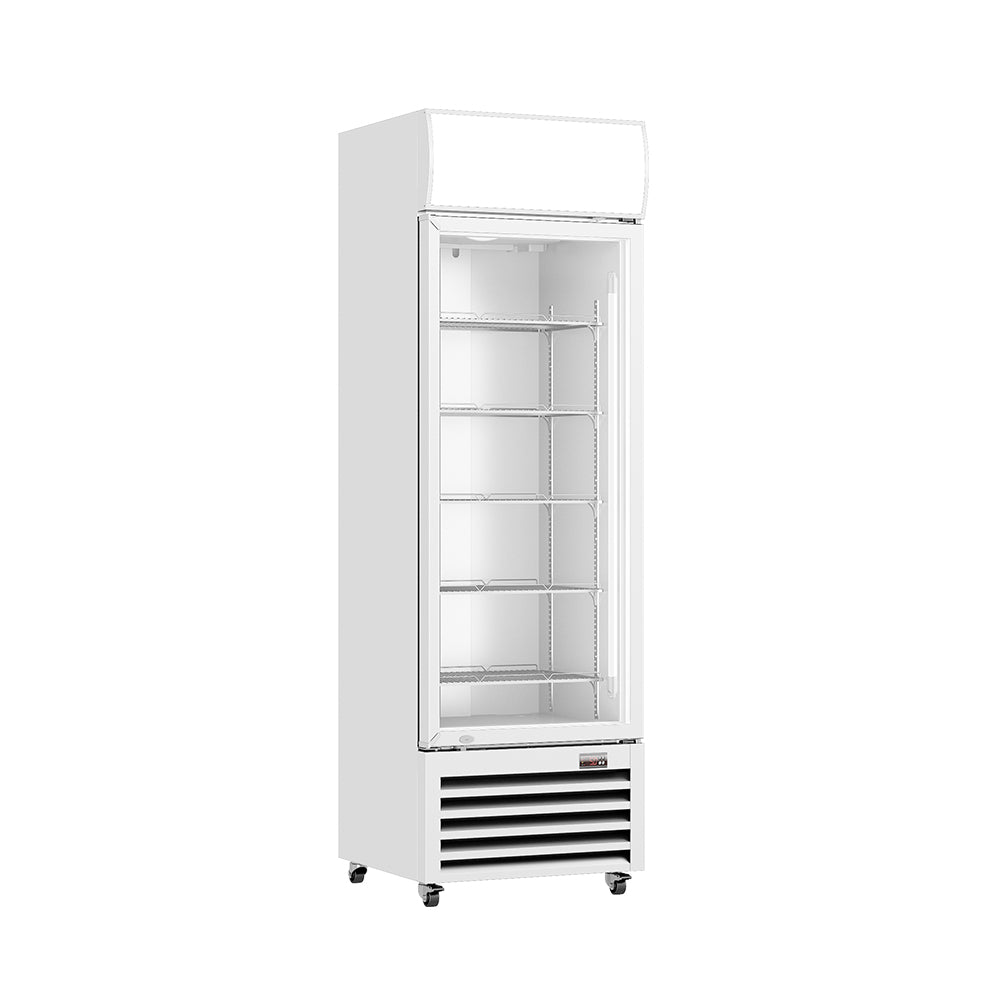 Image of Thermaster LG-370P Single Glass Door Colourbond Upright Drink Fridge
