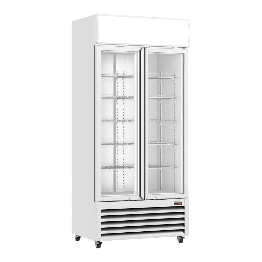 Image of Thermaster LG-580P Double Glass Door Colourbond Upright Drink Fridge