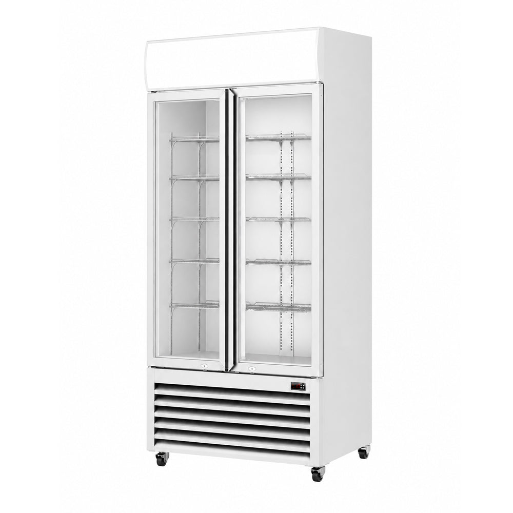Image of Thermaster LG-580P Double Glass Door Colourbond Upright Drink Fridge