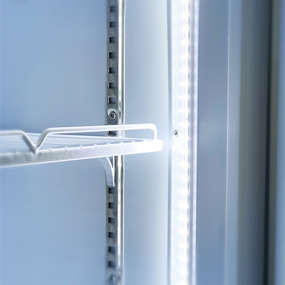 Image of Thermaster LG-370P Single Glass Door Colourbond Upright Drink Fridge