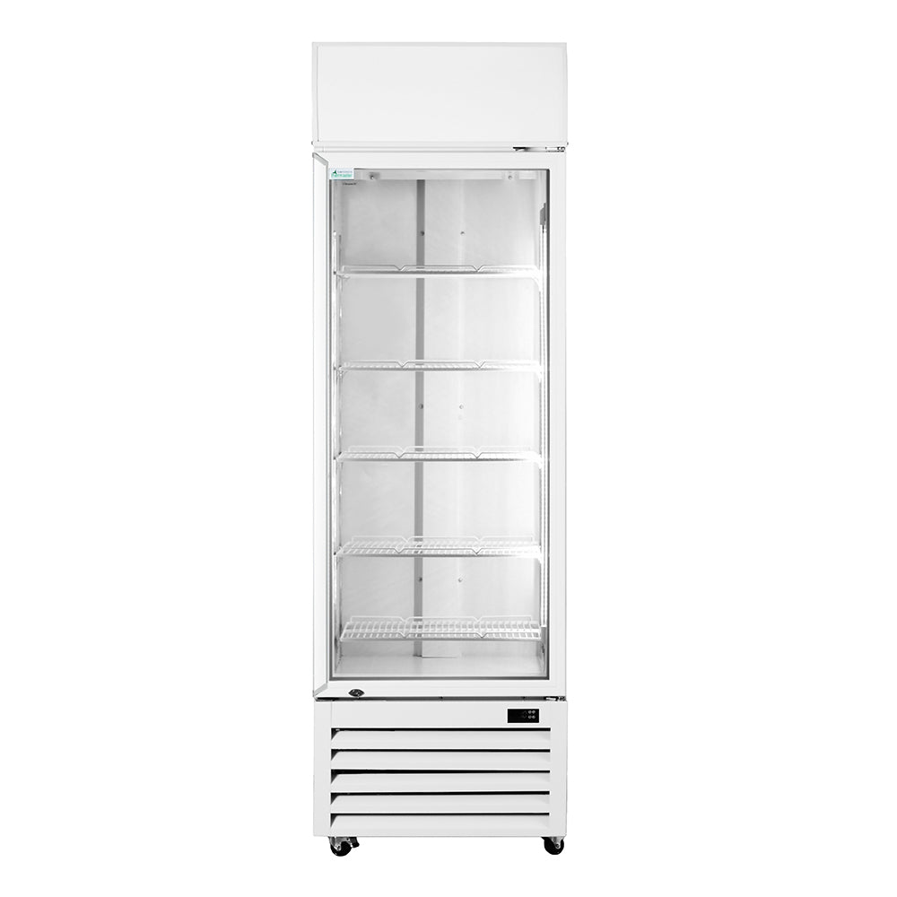 Image of Thermaster LG-370P Single Glass Door Colourbond Upright Drink Fridge