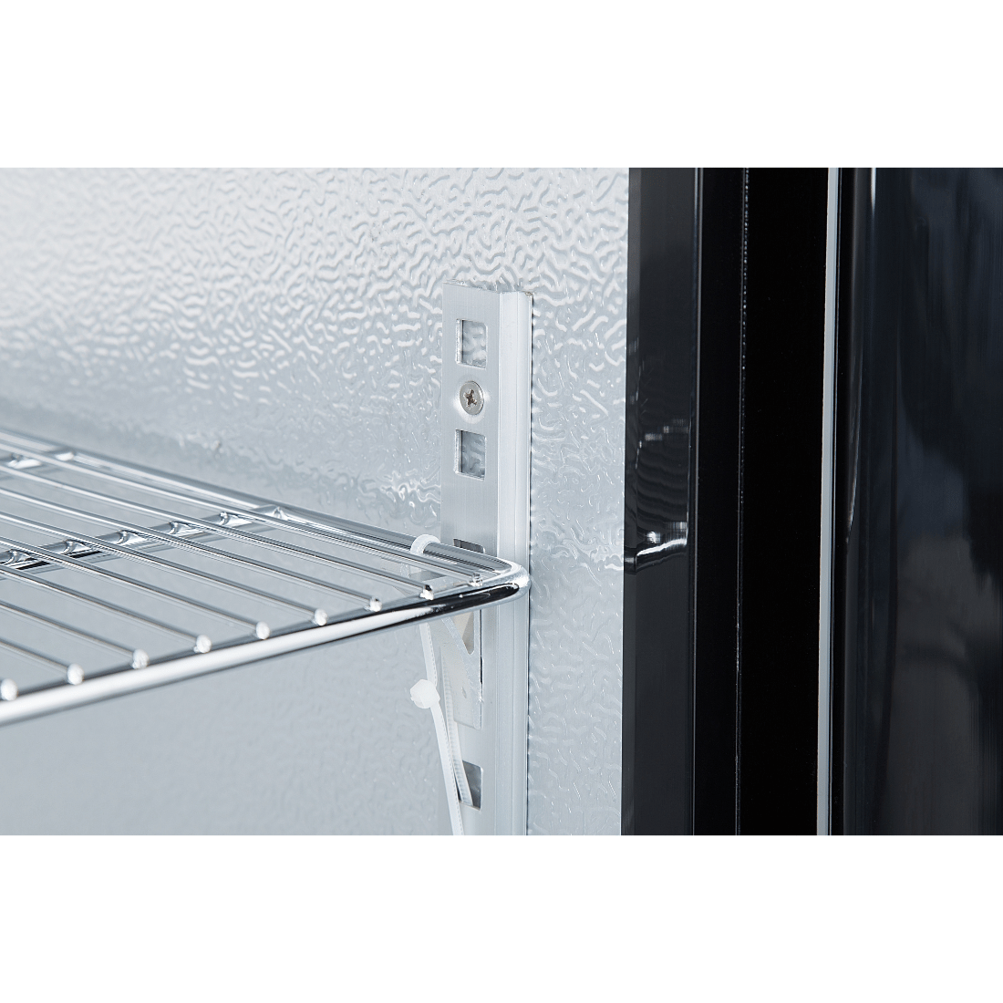 Image of Thermaster LG-208TD Under Bench double Heated Glass Doors Bar Fridge/Cooler with heater switch