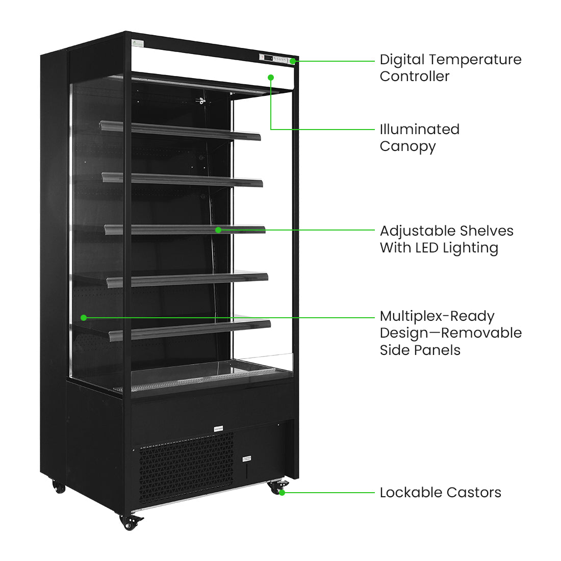 Image of Thermaster OC-915B Supermarket Open Beverage Display