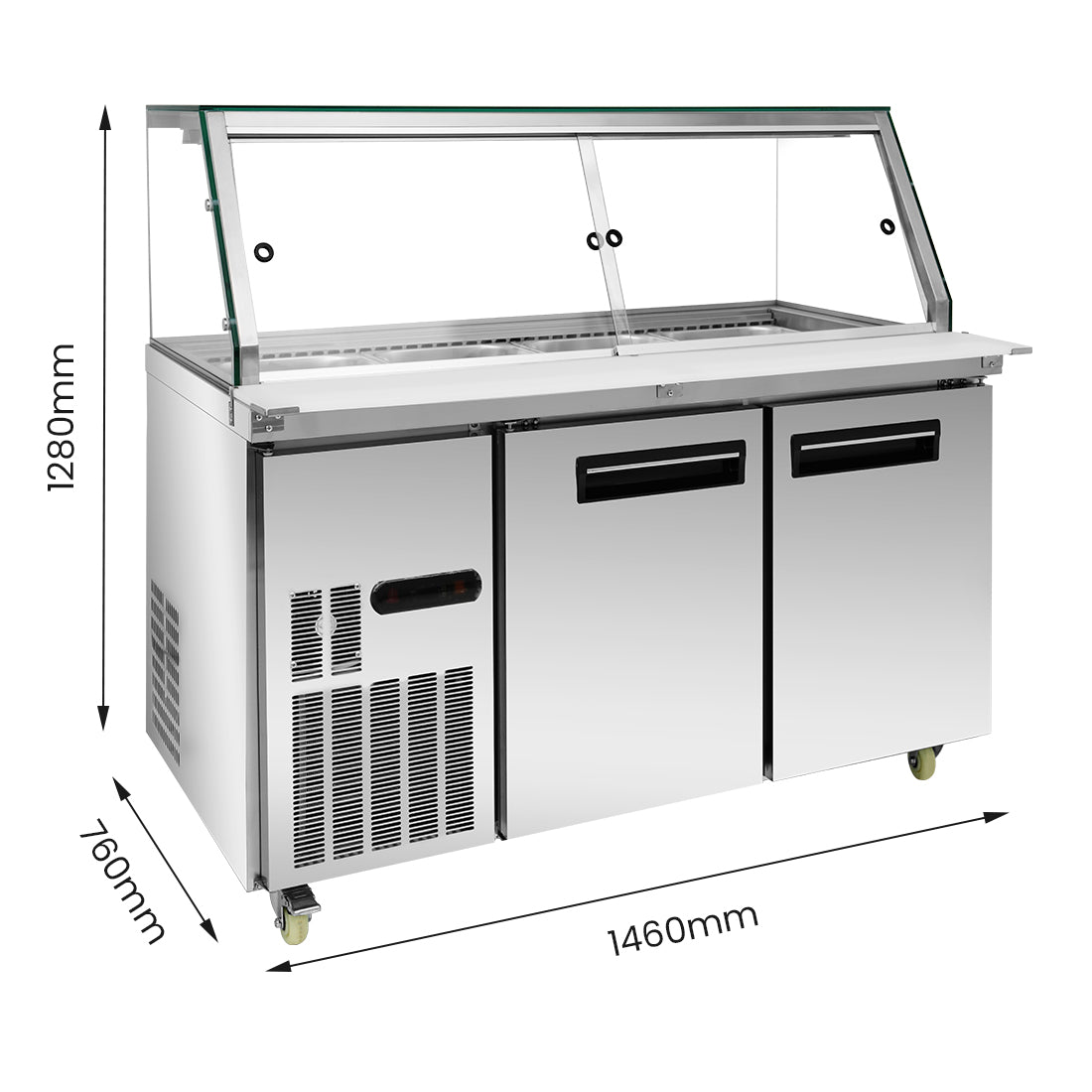 Image of Thermaster Cold Salad & Noodle Bar 4x1/1 GN Pans PG150FA-XG