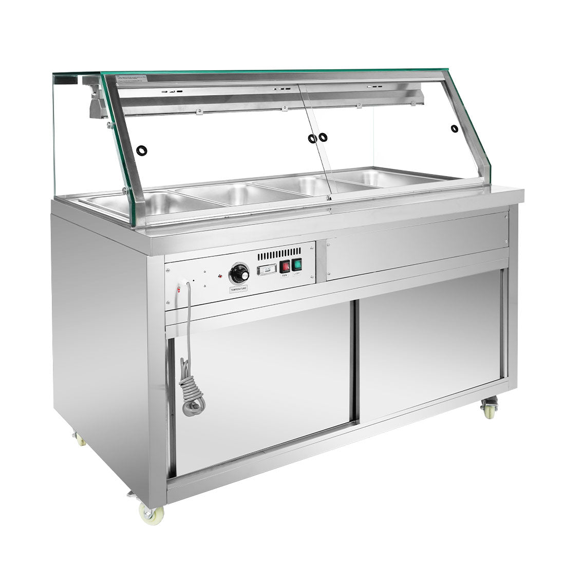 Image of Thermaster PG150FE-XG Wet and Dry Bain Marie Display 4x1/1 GN Pans