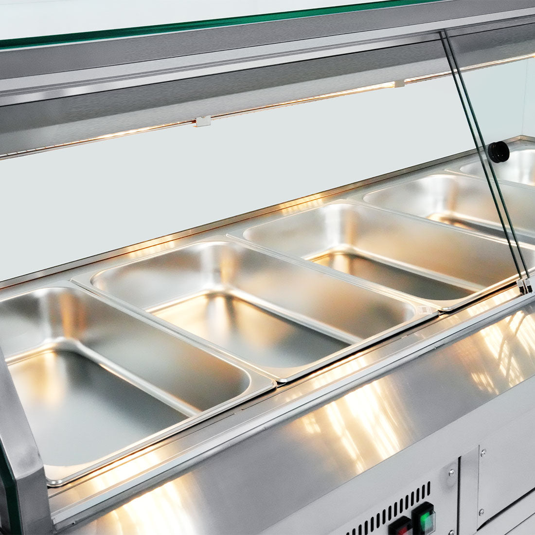 Image of Thermaster PG150FE-XG Wet and Dry Bain Marie Display 4x1/1 GN Pans