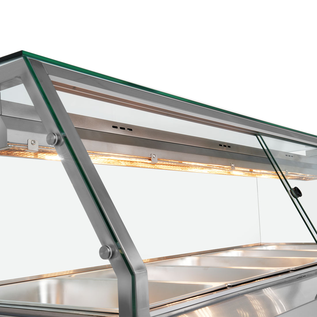 Image of Thermaster PG150FE-XG Wet and Dry Bain Marie Display 4x1/1 GN Pans