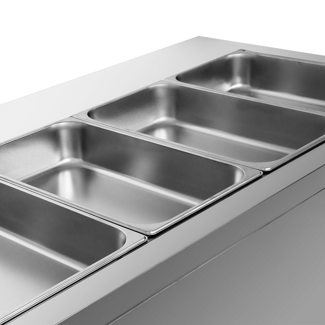 Image of Thermaster PG180FE-XB Premium Wet and Dry Bain Marie Food Display 5x1/1 GN Pans