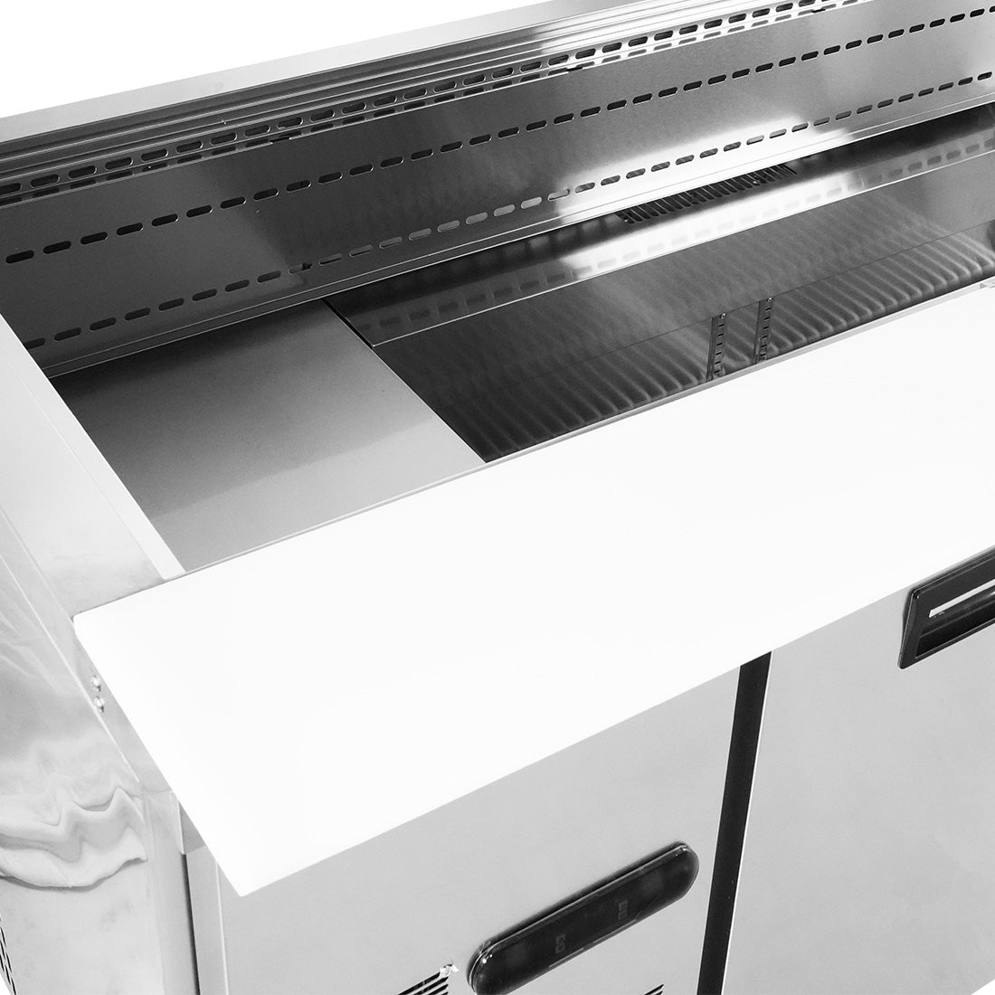 Image of Thermaster Three Door Cold Bench Salad Station 6x1/1 GN Pans PG210FA-XB