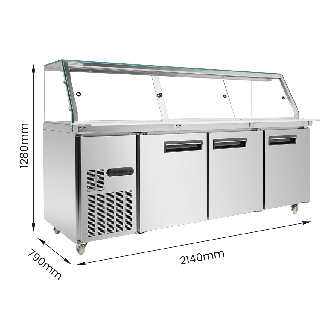 Image of Thermaster PG210FA-XG Cold Salad & Noodle Bar 6x1/1 GN Pans